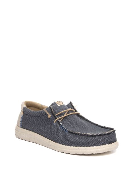 Navy wally sneaker HEY DUDE | 40952WALLY COASTLINE-410